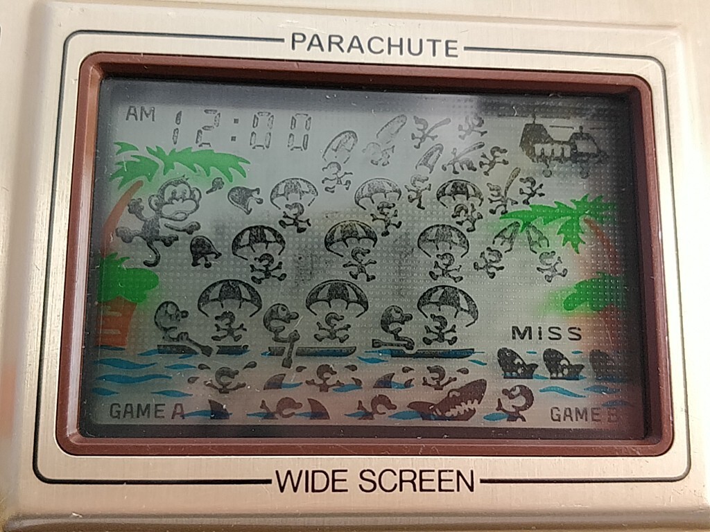Nintendo　Game＆WATCH　PARACHUTE Vintage Nintendo Game & Watch Parachute wide Screen, Manual