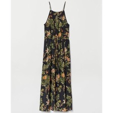 Long Floral Strappy Sleeveless Maxi Dress