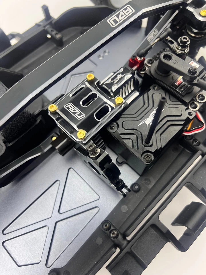 Aluminum Center Diff Mount  for 1/7 KM WRC C3 RALLY - Image 2 of 2