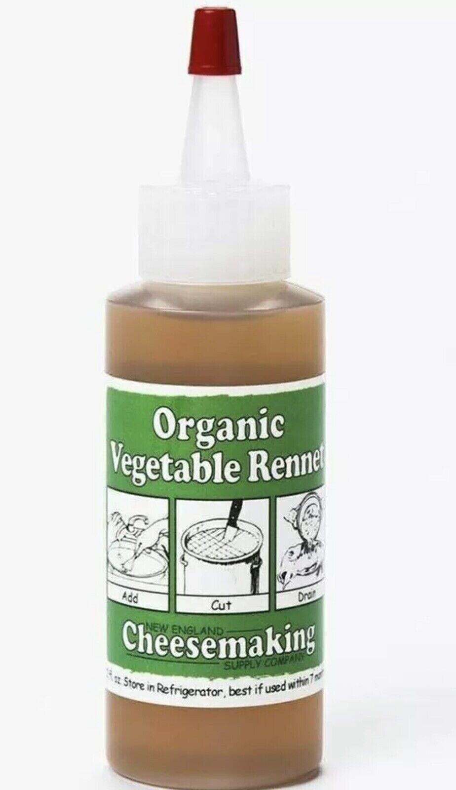 Organic Liquid Vegetable Rennet New Gluten Free Non-GMO Mozzarella Cheese  Making | eBay