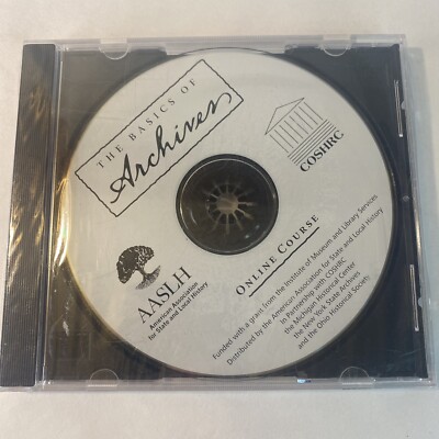 The Basics of Archives Online Course AASLH COSHRC CD ROM Institute Museum Librar