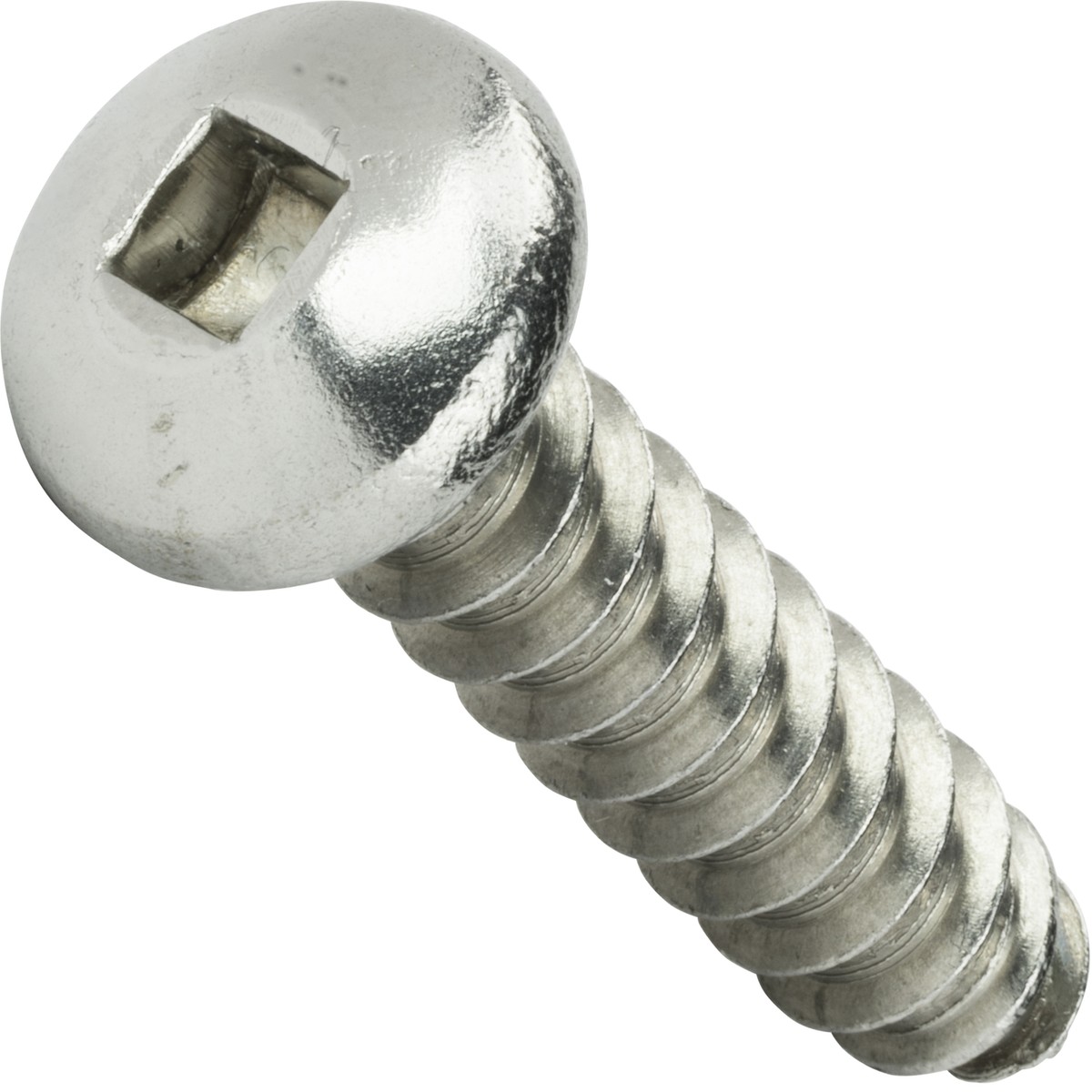 6 Square Drive Pan Head Sheet Metal Screws Self Tap Stainless
