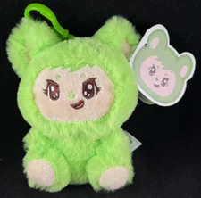 LaBabies - Zuzu - Monster Keychain Clip - Approx 5" High - Super Soft - Green
