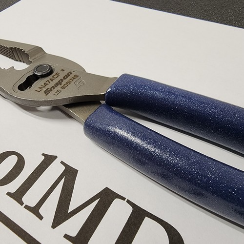 Snap-on Tools USA NEW POWER BLUE Talon Grip Long Nose Slip Joint Pliers LN47ACF  - Bild 4 von 14