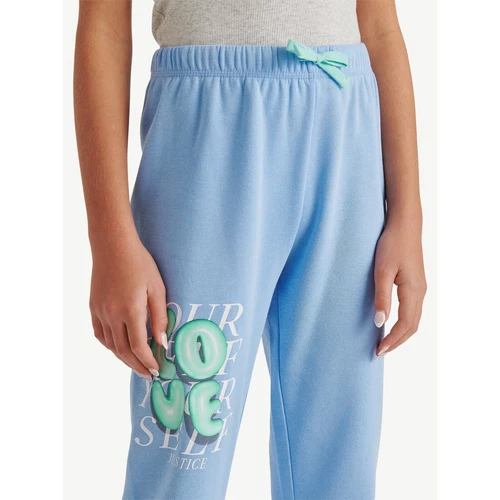 Justice Girls SIZE L 12-14 Everyday Fleece Jogger Sweatpants color BLUE NEW - Picture 5 of 11