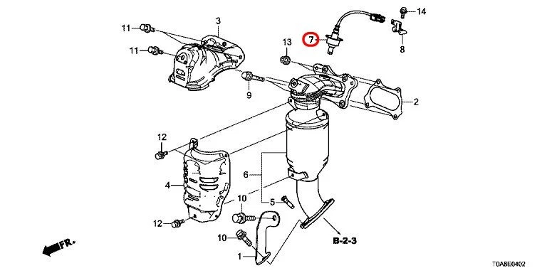 Sensor de oxígeno OEM HONDA 36531-5A2-A01 Foto 3 de 4
