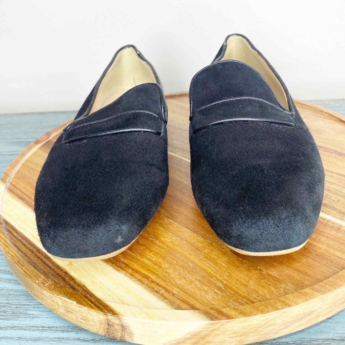 J Crew Black Suede Loafer Womens 7.5 | eBay display picture 1