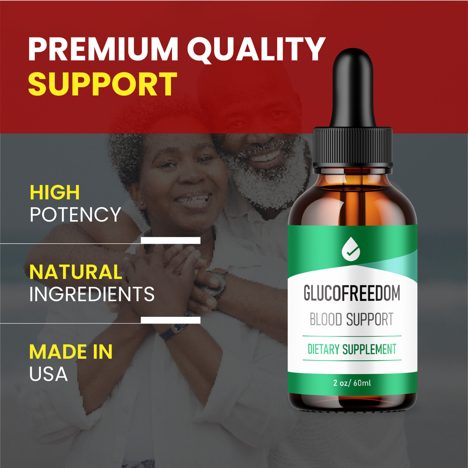GlucoFreedom Drops for Blood Sugar Support Gluco Freedom Liquid Drops Supplement
