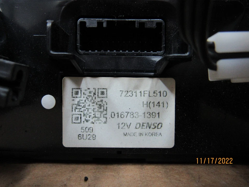 Subaru XV Crosstrek 2018 calefacción aire acondicionado control de temperatura OEM 72311FL510 Foto 4 de 4