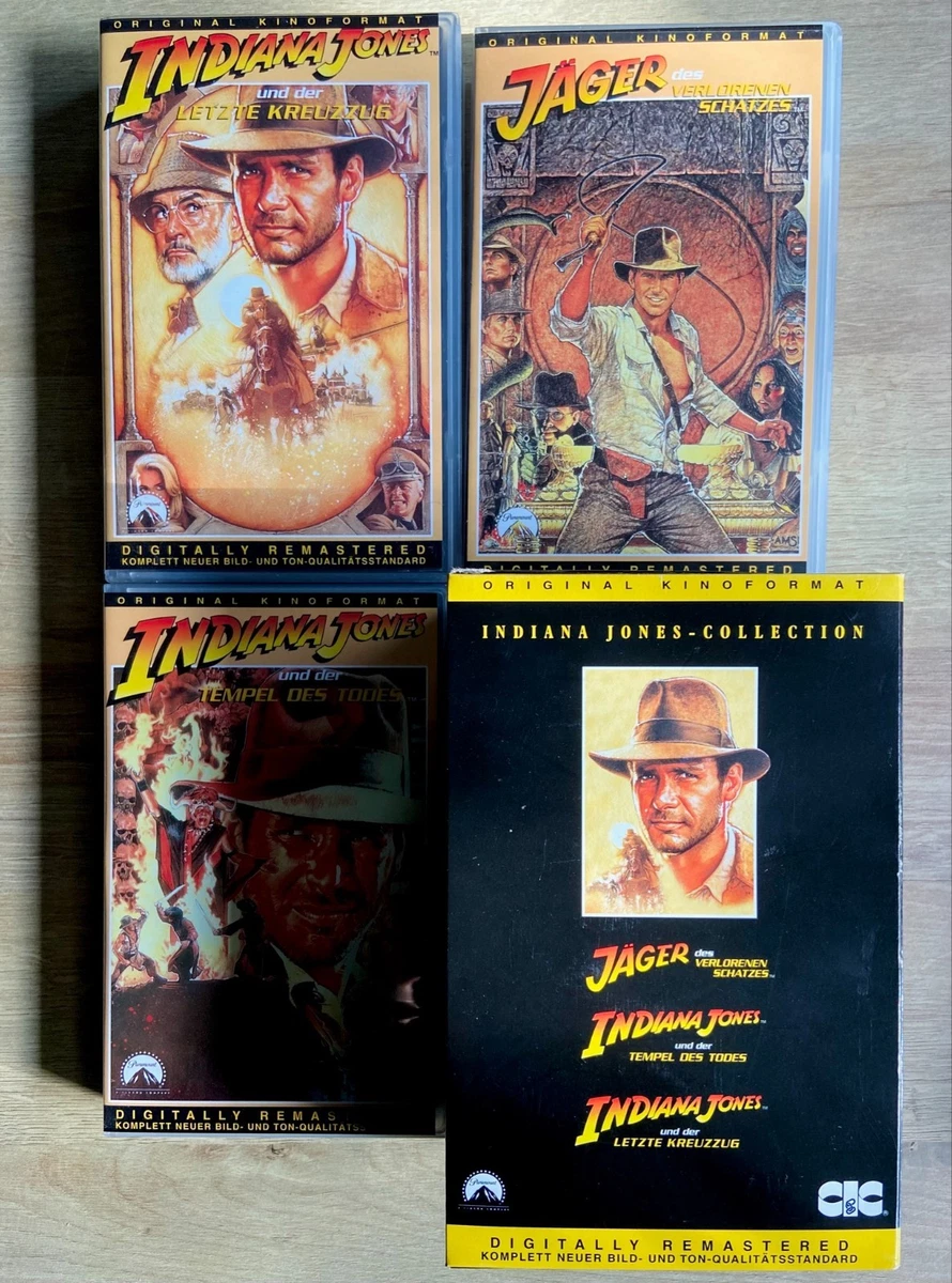 Indiana Jones Collection 3 VHS im Schuber – Trilogie Digitally Remastered