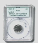 1963 10C Roosevelt Dime - silver sample