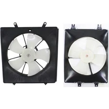 Radiator Cooling Fan w/ A/C Condenser Fan For 99-2003 Honda Odyssey Left & Right