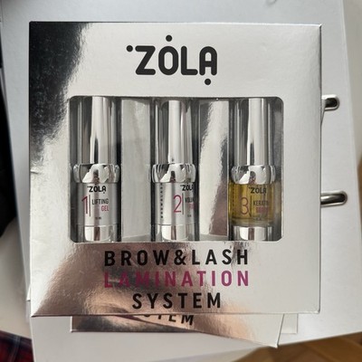 Zola Brow&Lash Laminiersystem Augenbrauen &Lash Lamination System,Set 1,2,3 10ml