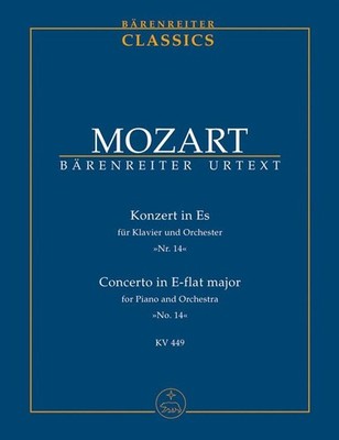 Concerto for Piano No.14 in E-flat major (K.449) (Study Score) Orchestra Orchest