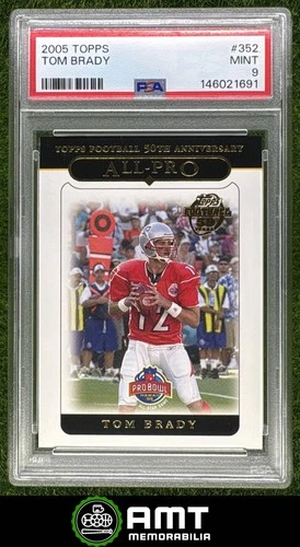 Tom Brady PSA 9 2005 Topps All-Pro New England Patriots #352 1691
