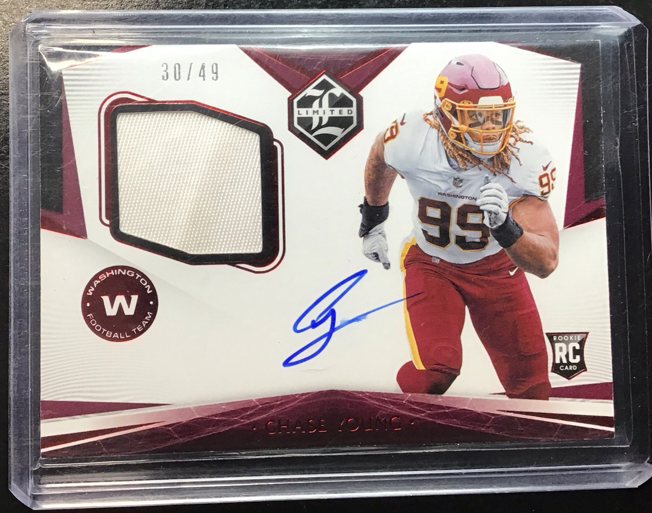 Chase Young Panini Limited #111 Patch Autograph