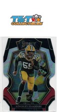 Kingsley Enagbare 2022 Panini Select Black and Red Die Cut #138 Packers RC 77