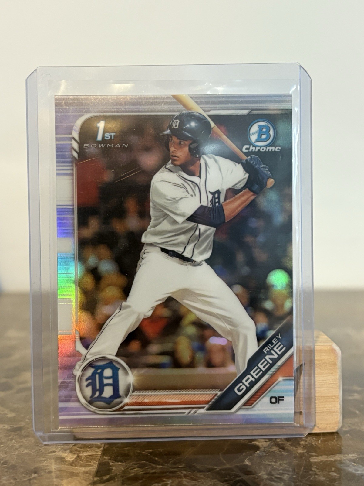 Riley Greene 2019 1st Bowman Chrome Refractor BDC-50 Detroit Tigers