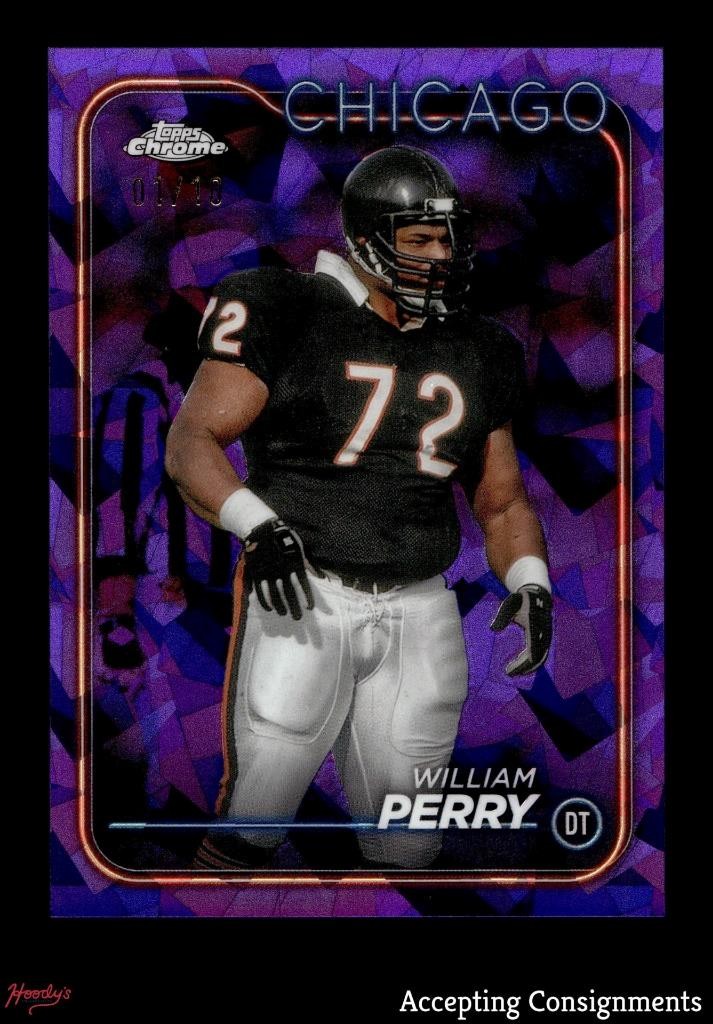 2024 Topps Chrome Sapphire Purple #21 William Perry 01/10 Bears