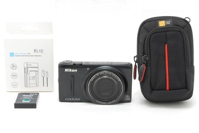 Nikon COOLPIX S9400 18.1MP Digital Camera - Black for sale online