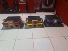 N Scale American Fast 3 Buildings Lot Built