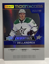 2021-22 Upper Deck Credentials - Debut Ticket Access Ty Dellandrea /799