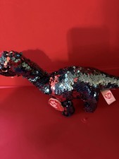 Ty Beanie Babies Sequin Dinosaur  “Flippables The Tremor Dinosaur “