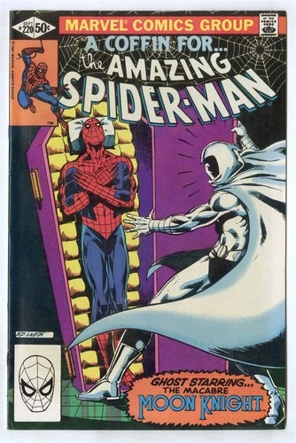 Amazing Spider-Man #220 NM- 9.2 white pages  Moon Knight  Marvel  1981  No Resv