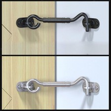 Serrure de porte de grange à crochet et à oeil de 4 '' avec vis de montage