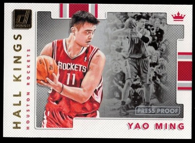 Yao Ming - 2017-18 Panini Donruss Hall Kings Press Proof #20 FREE SHIPPING!!