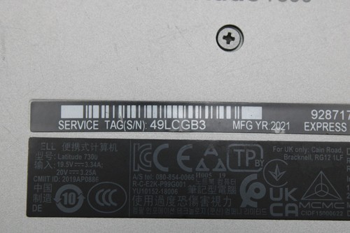 Dell Latitude 7300 gebrauchter Laptop 13,3" (256GB SSD, 8GB RAM, i5-8365U @ 1,60GHz) - Bild 9 von 10