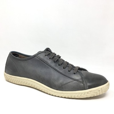 John Varvatos Hattan Low Shoes Sneakers Mens Size 12 Gray Leather Casual Lace Up