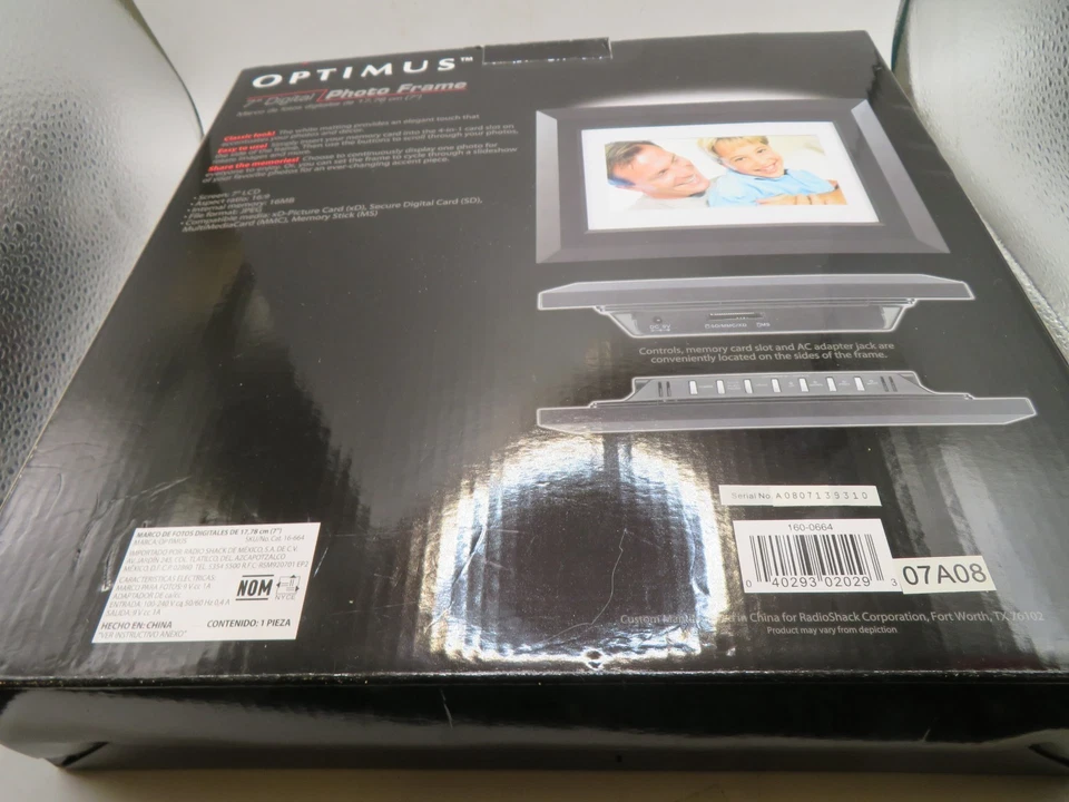 Optimus 7” Digital Photo Frame  New In Box NEW - Image 2 of 2