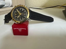 Swiss Legend 10013 World Timer Collection Chronograph  Black  dial Watch