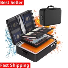 Travel Ready 5200°F Fireproof Organizer with Waterproof Zippers & Strong Handles