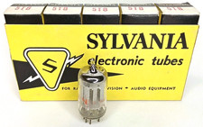 Antique 1940s Sylvania Electron Tube Model 5T8 With Original Box Set Of 5