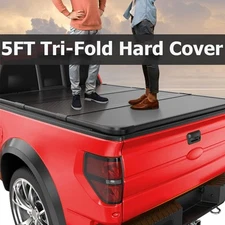 5FT 3-Fold Hard Tonneau Cover For 2005-2024 Nissan Frontier Bed Tonneau cover A