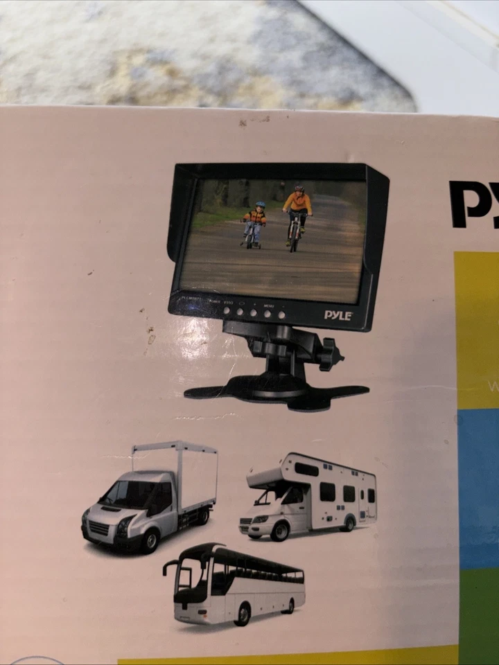 Sistema de monitor de cámara de visión trasera universal Pyle PLCMTR71, grado comercial Foto 3 de 4