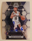 Jose Alvarado Signed 2022-23 Mosaic Card #185 Pelicans NBA Auto RAD
