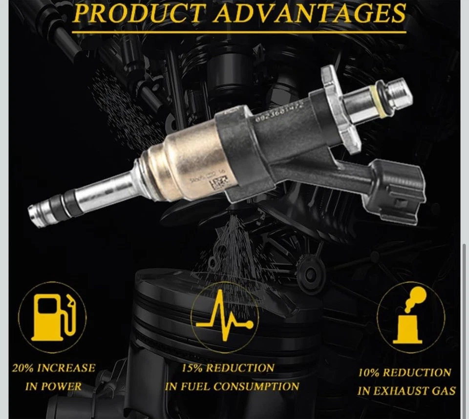 8x OEM  Fuel Injectors for 2015 2016 2017 GMC Yukon 5.3L V8 A12668390 - Image 2 of 4