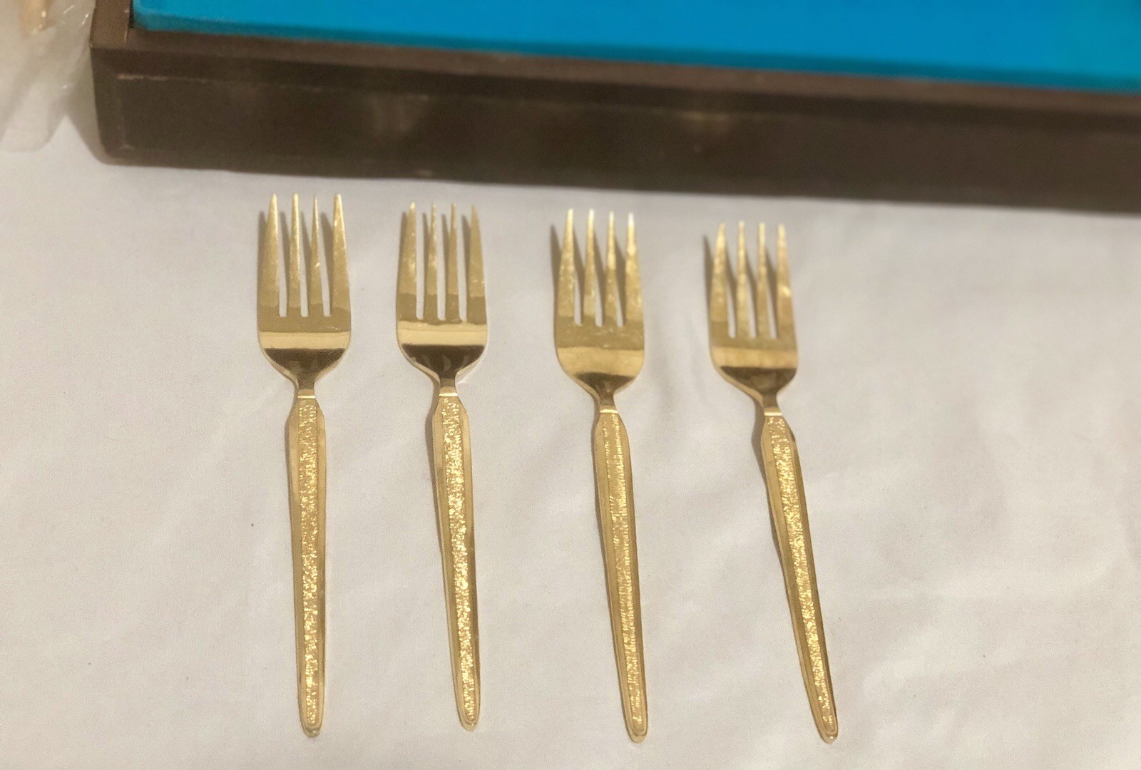 Royalton Antigua Custom 54 Piece Lot Of Gold Electroplate Silverware