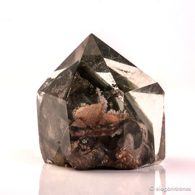 37g33mm Natural Garden/Phantom/Ghost Quartz Crystal Point Healing Tower Decor