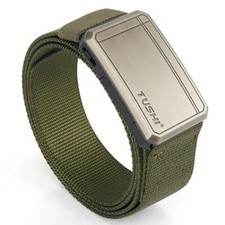 Tactical Belt Fashion Belt Alloy Buckle Men Waistband Quick Release Trouser Belt