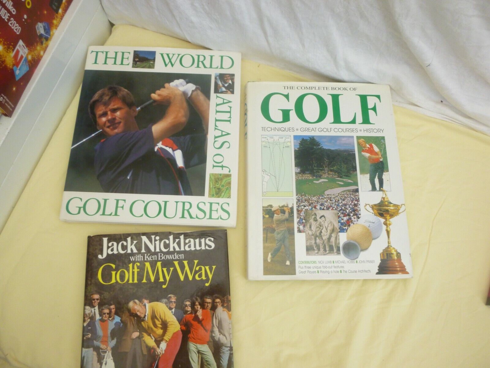 3 golf books the word of golf 1990 and others 