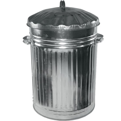 GALVANISED METAL BIN, SMALL, MEDIUM, LARGE, XL, XXL, METAL DUSTBIN TRASH CAN - Picture 2 of 15