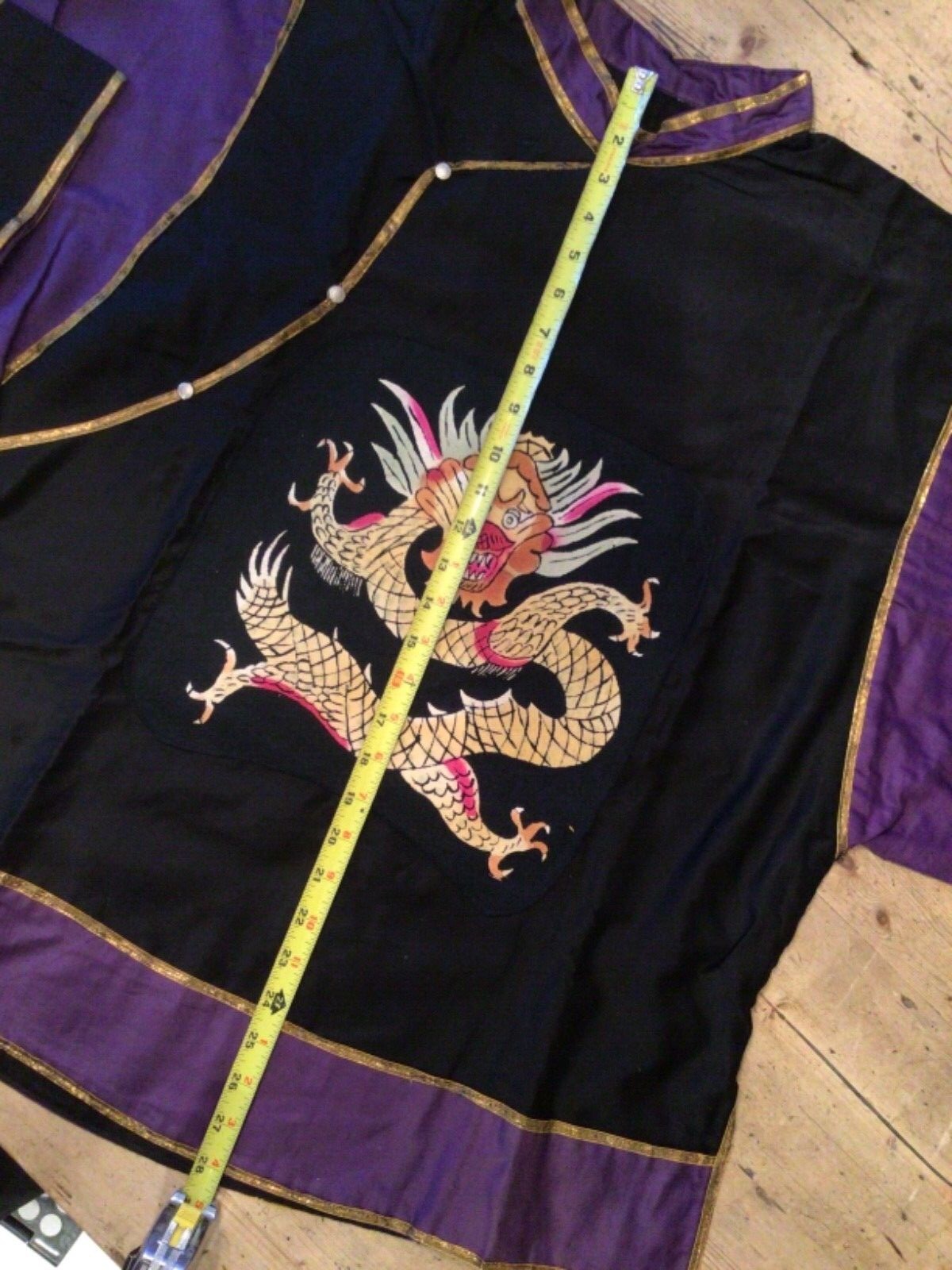 Vintage Chinese Dragon Floral Print Men's Shorts