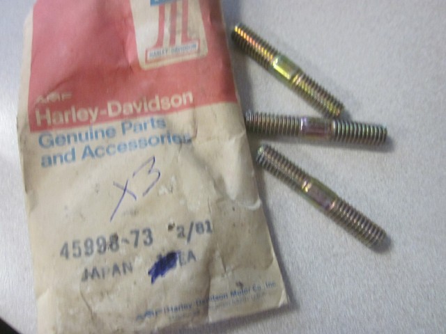 NEW OEM Harley Davidson AMF Fork Slider Studs QTY 5 45998-73 NOS for ...