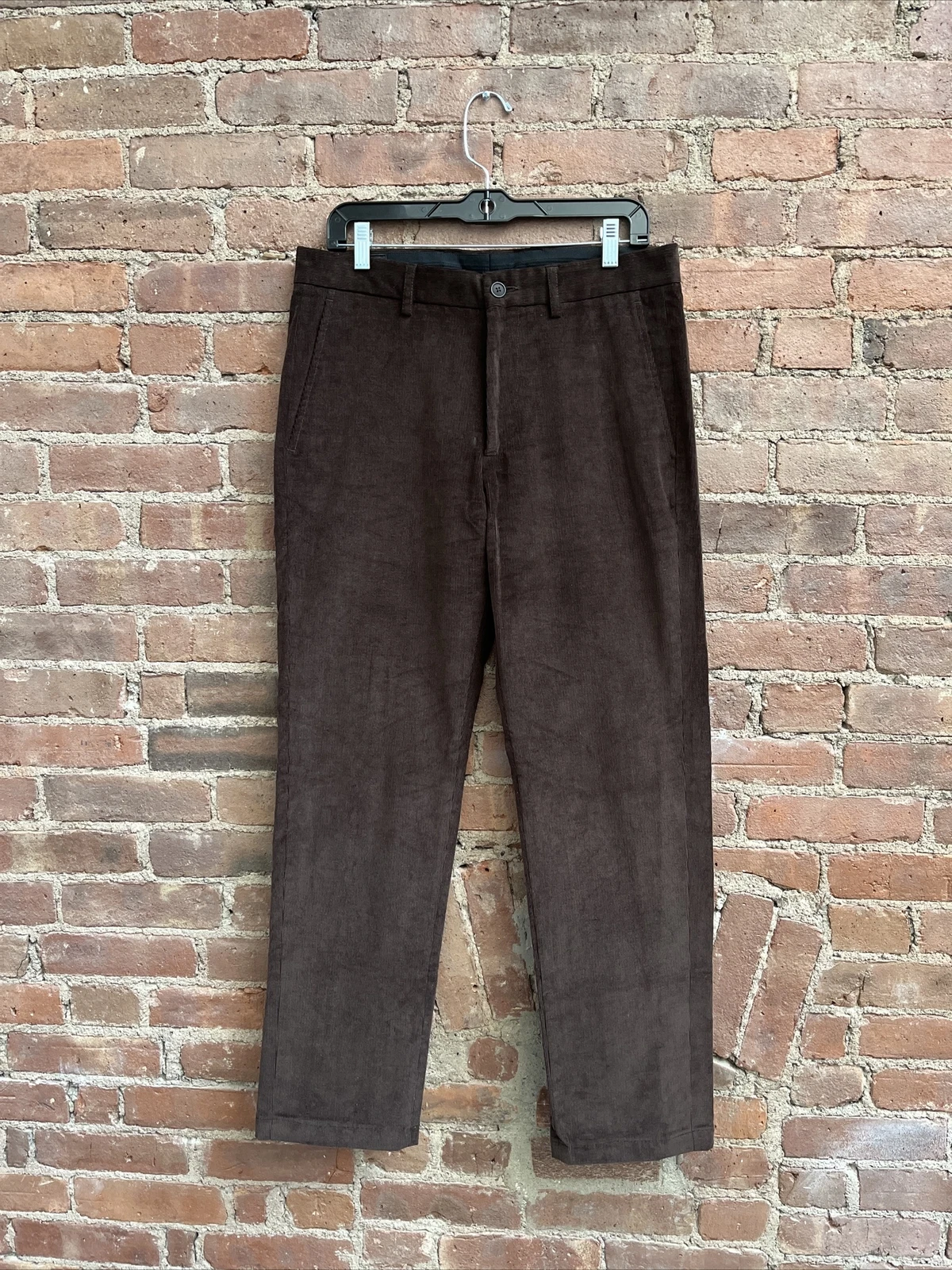 Giorgio Armani — Giorgio Armani Mens Corduroy Pants, Sz 48 IT, Brown Cotton/Cashmere, Italy