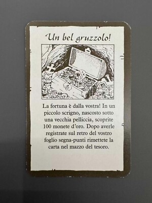 MB HeroQuest Games Workshop - 1x Ein schöner Haken! Schatzkarte auf Italienisch