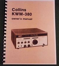 Collins KWM-380 Instruction Manual - Premium Card Stock Covers & In Color!